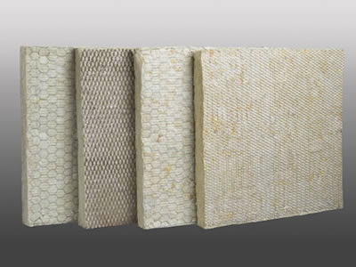 Four types of rock wool blanket are overlapped with each other.