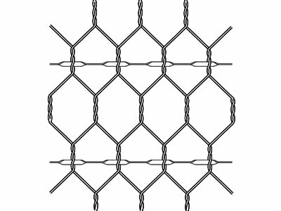 A compressed and then rolled up steel wire is woven into the hexagonal wire mesh.