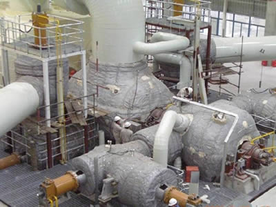 The whole set of machine is wrapped with insulation material.
